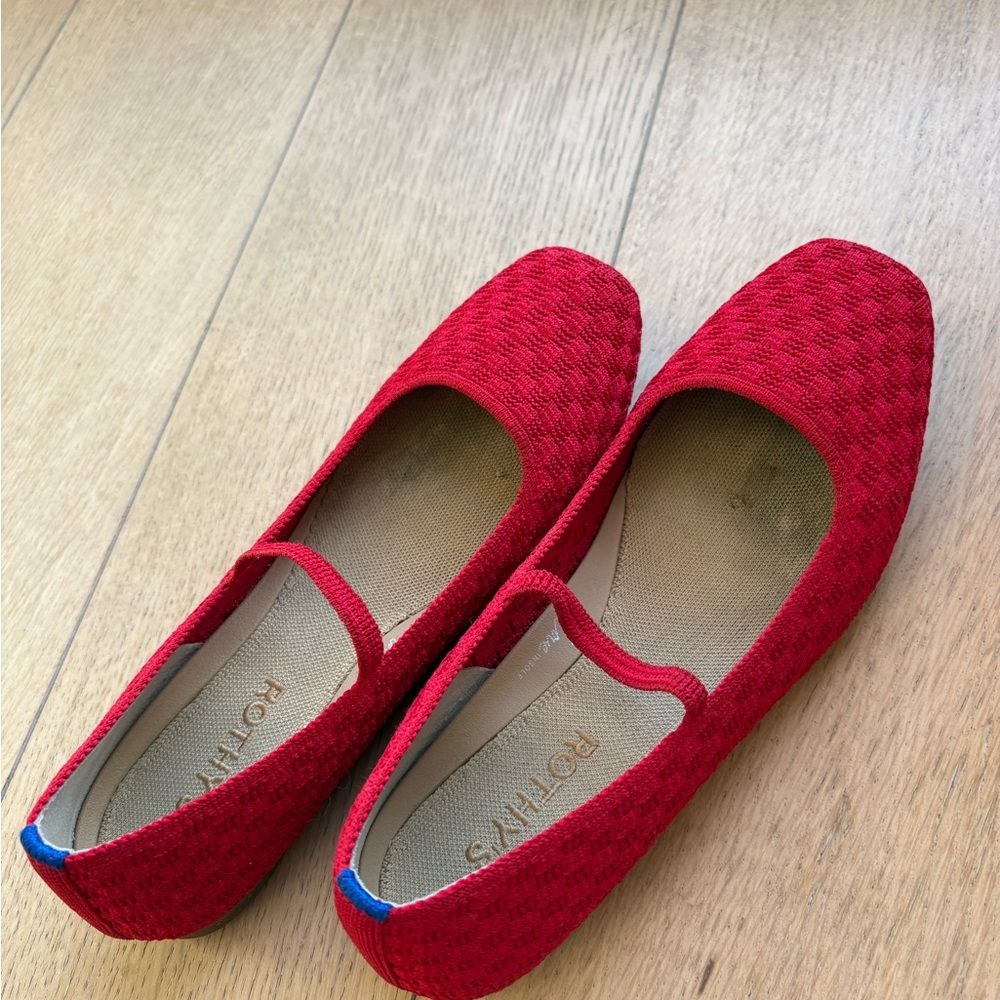 Rothy's red Mary Jane’s